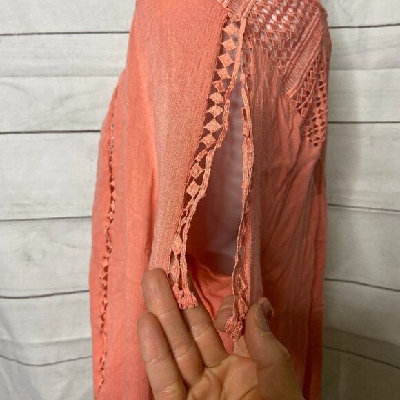 Torrid peach top split shoulder size 1 14 16 - Picture 4 of 6